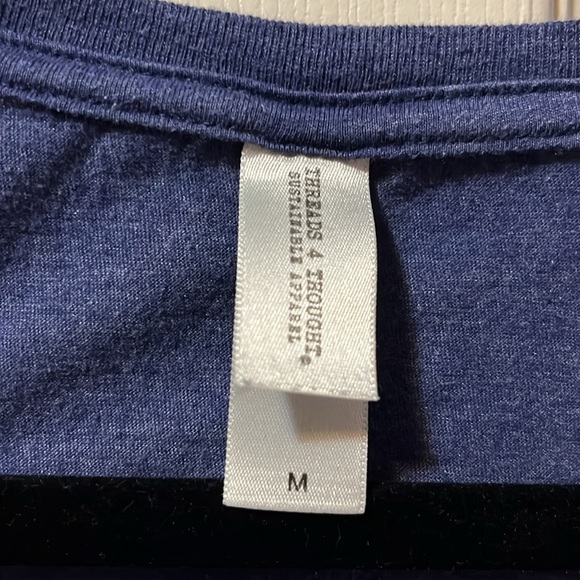 Women's V-Neck T-Shirt Tee Purple Threads 4 Thought Sustainable Apparel Comfy - Picture 4 of 5